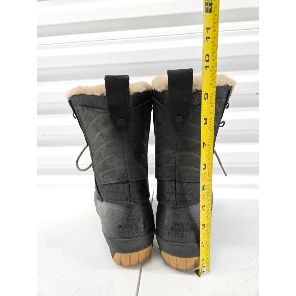 North Face Women's Shellista IV Mid Waterproof Boot size 7 Black w/Tan interior